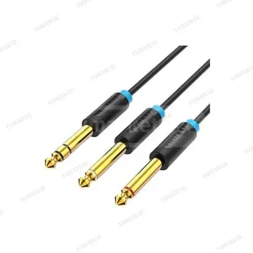 Vention 6.35mm TRS Male To Dual 6.35mm Male Audio Cable 5მ B